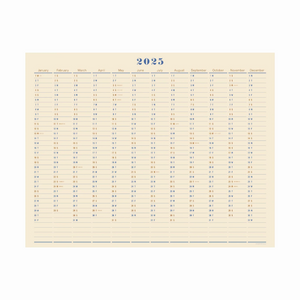 One Year Wall Calendar 2025